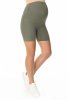Comfortable short maternity leggings M012 khaki